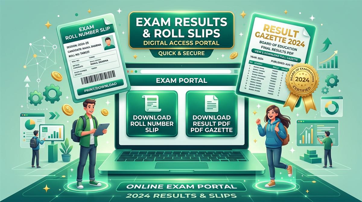 BISE Multan Roll Number Slips & Gazette Download Banner
